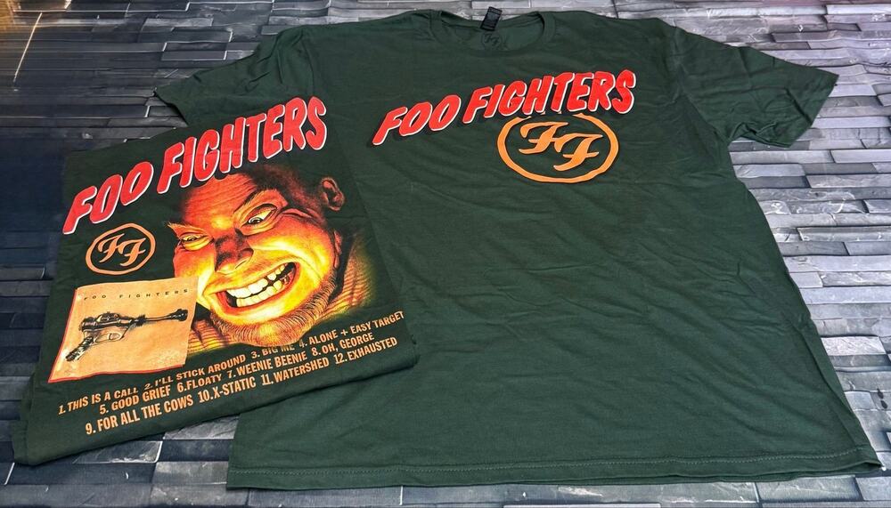 FOO FIGHTERS BAND TEE w/BACK HIT - XL
